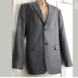 Perry Ellis Mens Gray Wool Blend CLASSIC FIT